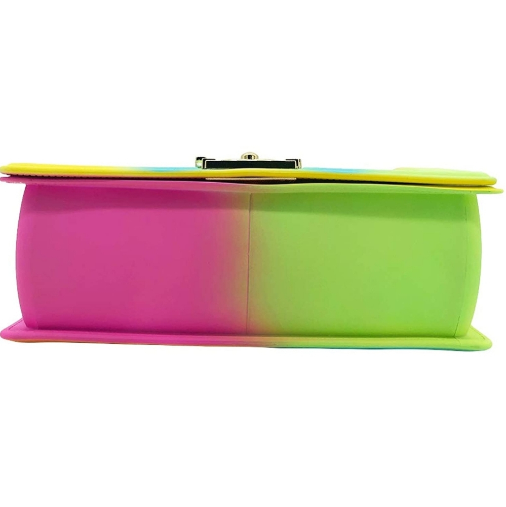 QUILTED RAINBOW SILICONE SHOULDER BAG - Picture 8 of 8